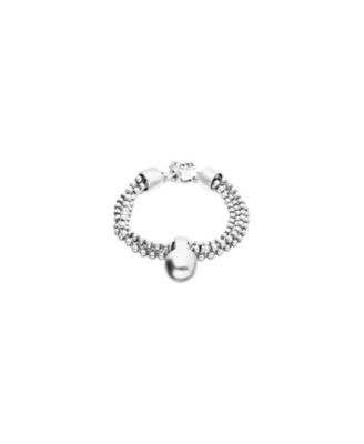  Bracelet with Silver Threads and Large Dial