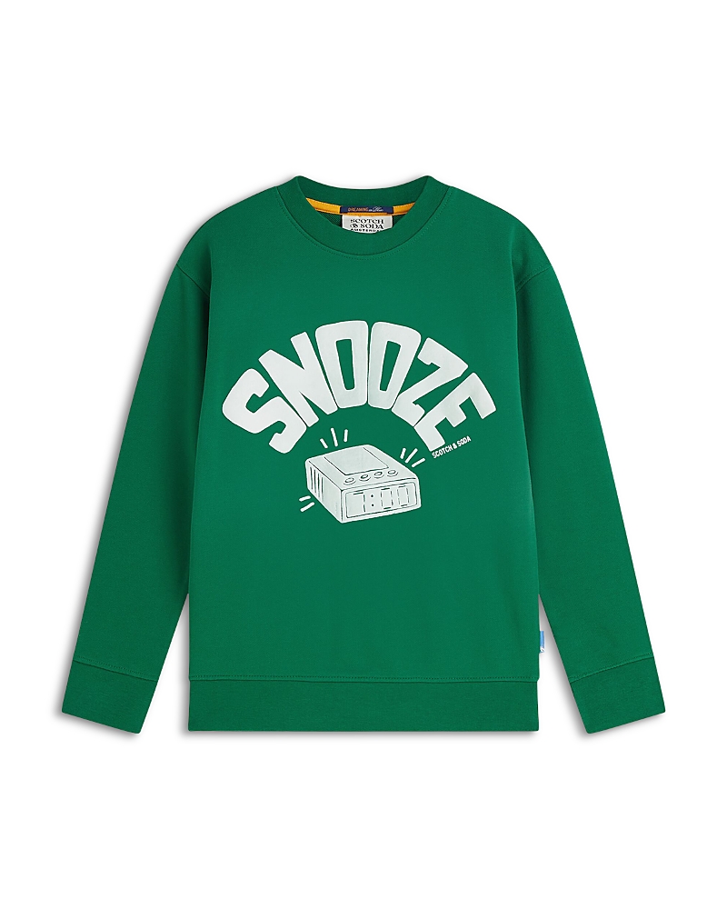 Scotch & Soda Boys' Front Artwork Washed Sweatshirt - Little Kid, Big Kid
