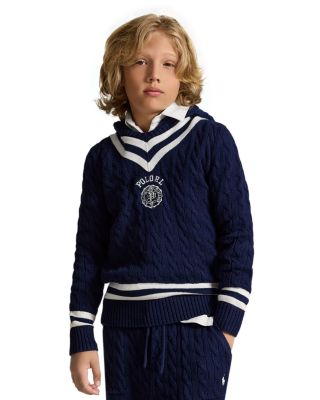 Boys' Cotton Hooded Cricket Sweater - Little Kid, Big Kid