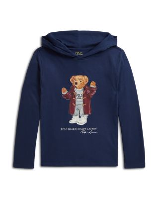 Boys' Polo Bear Cotton Hooded Tee - Little Kid