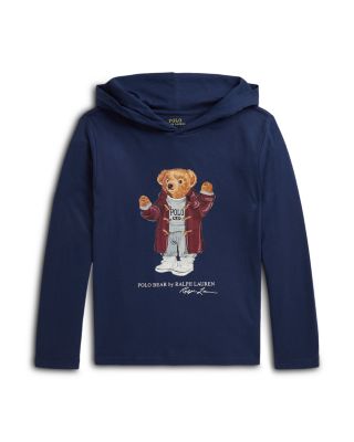 Boys' Polo Bear Cotton Hooded Tee - Big Kid