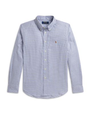 Boys' Checked Performance Oxford Shirt - Big Kid