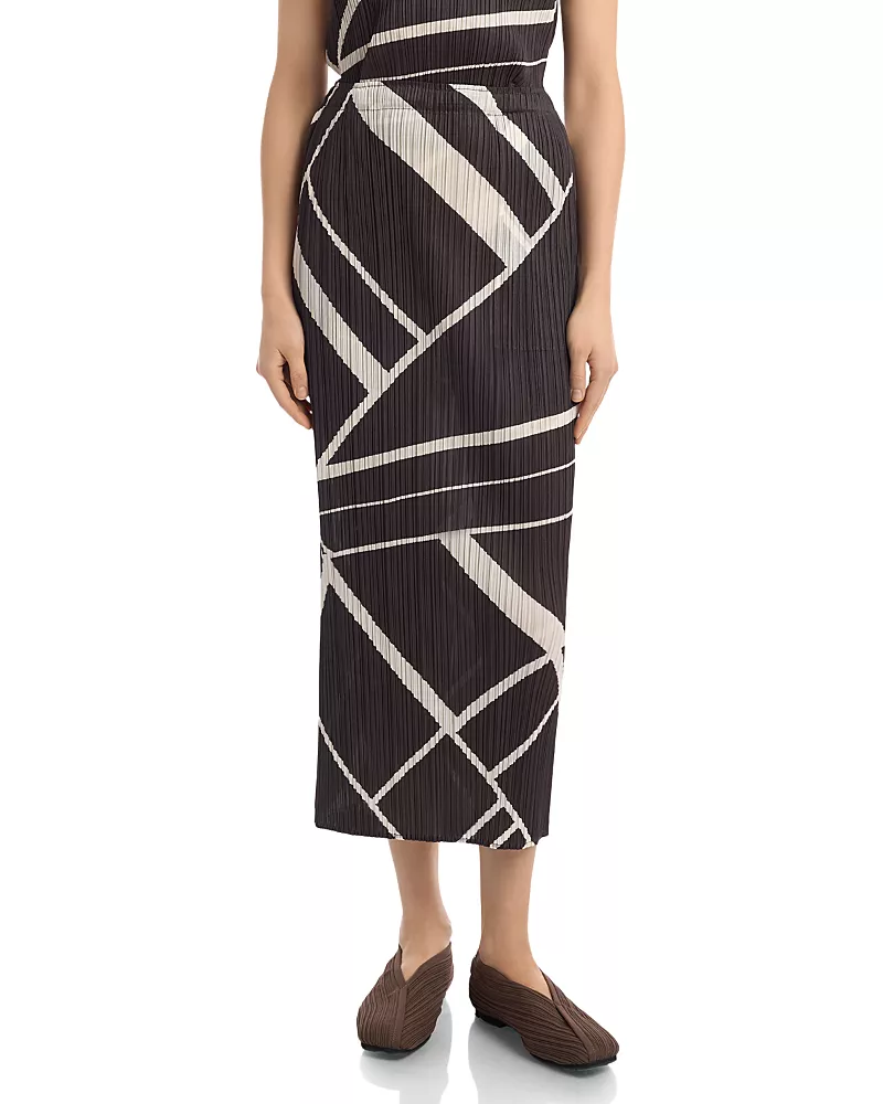 Pleats Please Issey Miyake Fold Line Skirt