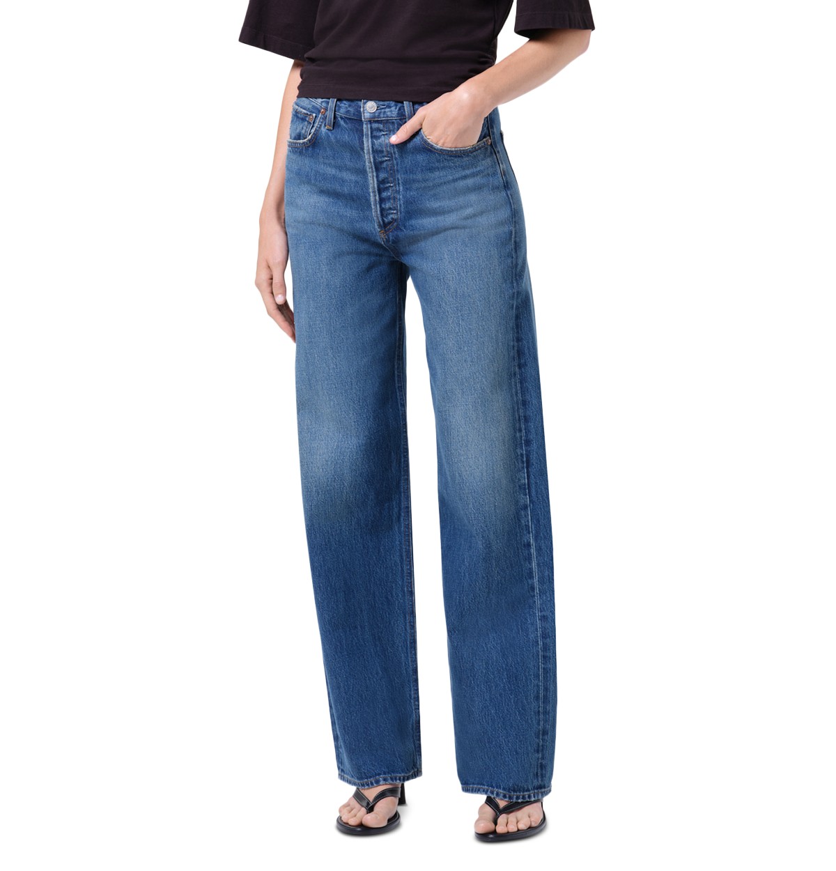 Ren High Rise Wide Leg Jeans in Chapter