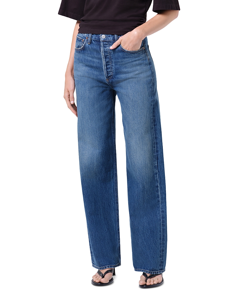 Agolde Ren High Rise Wide Leg Jeans in Chapter