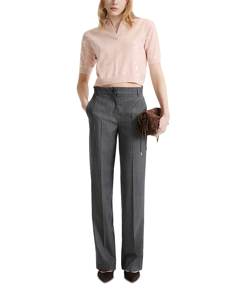 Marella Mlsavocado Sequin Polo Shirt