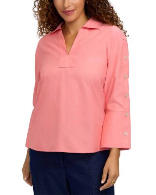 Foxcroft Lainey Poplin Top