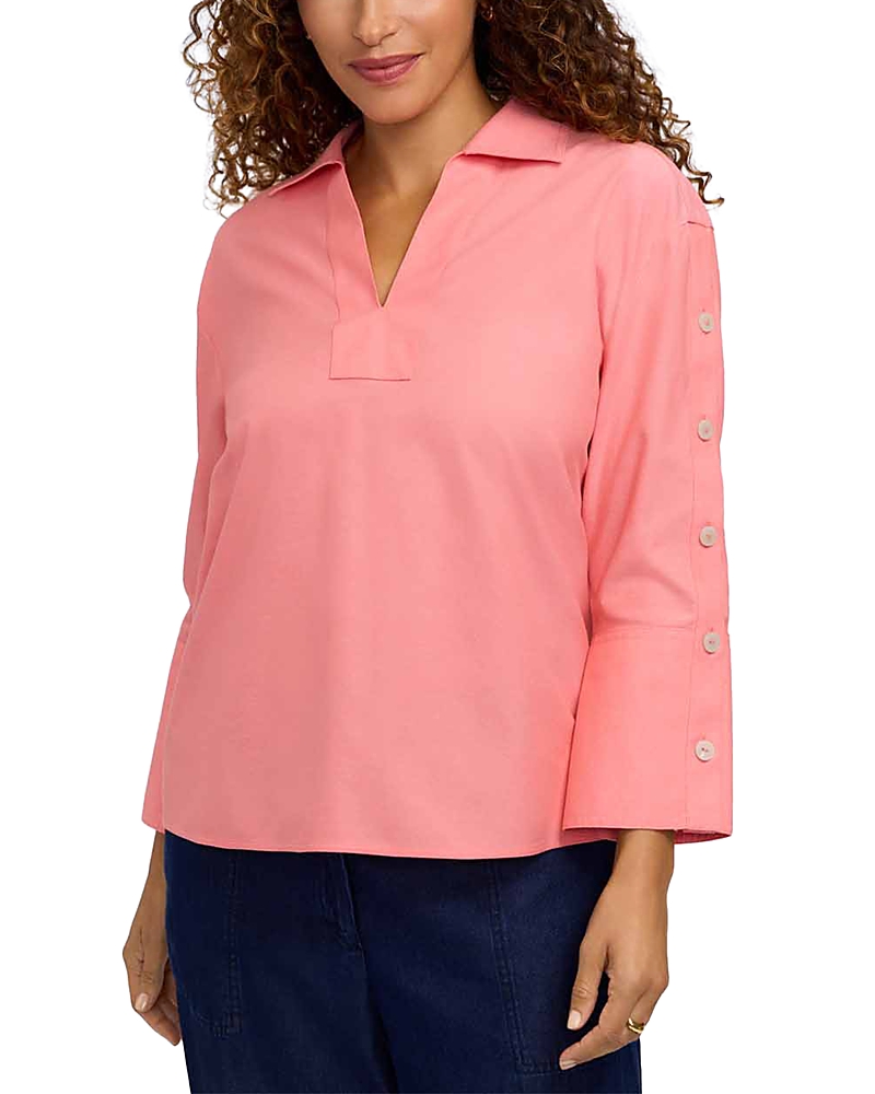 Foxcroft Lainey Poplin Top