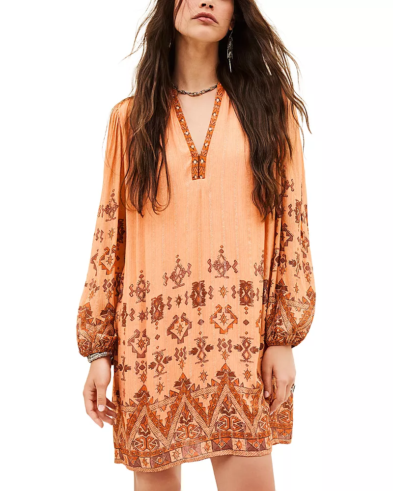ba & sh Zola Long Sleeve Tunic Dress
