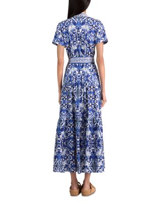 midi dress bloomingdales Floral Bloomingdales Fit And Flare Dresses Halter Fit Flare Midi Dress  Yellow Floral