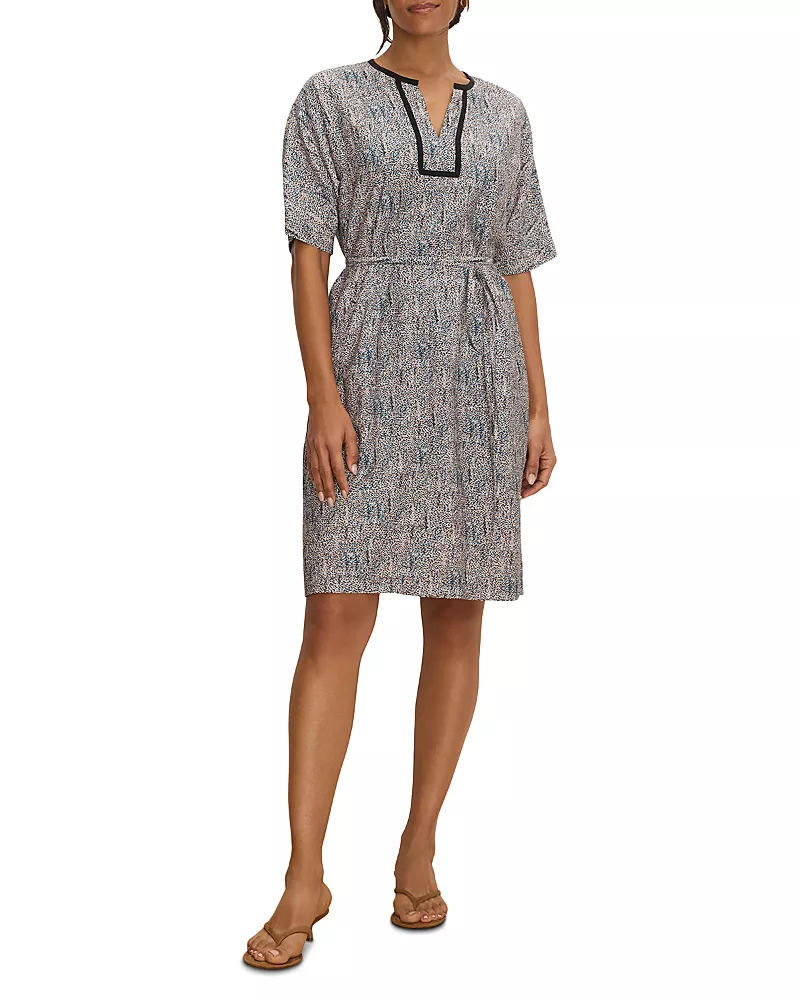 Nic+Zoe Sun Speckle Devon Trimmed Dress