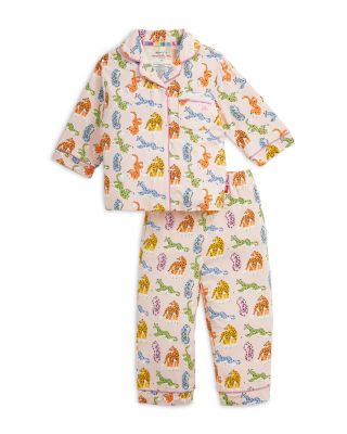 Girls' Leopard Queens Printed RightFit Magnetic Pajama Set - Little Kid