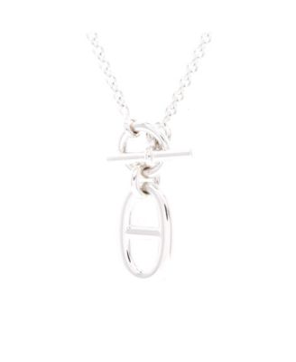  Chaine d'Ancre Pendant Necklace Sterling Silver, 16