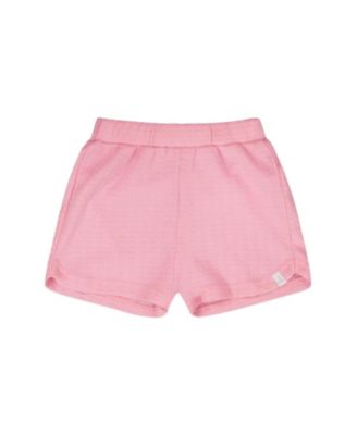 Deux par Deux Girls' Crinkle Jersey Elastic Waist Shorts - Little Kid
