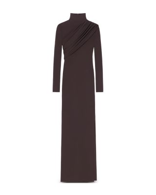 Courreges Twist Long Sleeve Jersey Gown