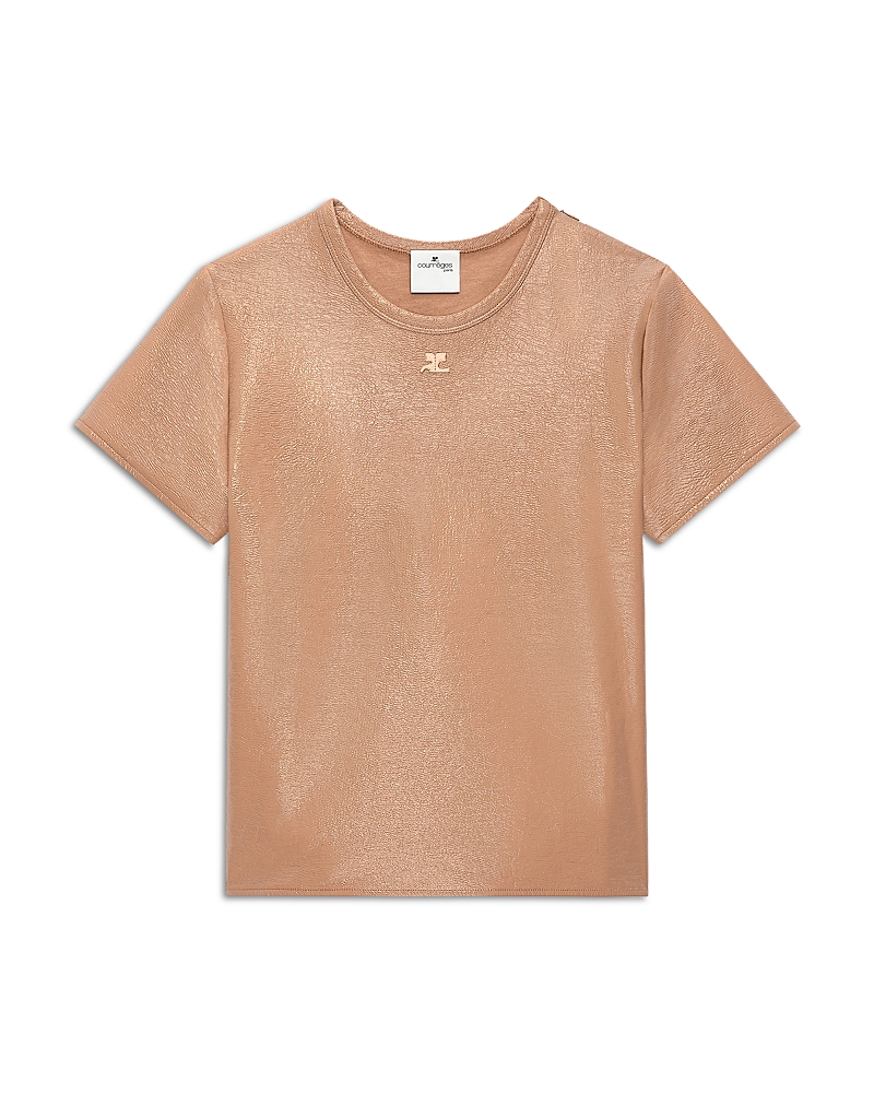 Courreges Vinyl Short Sleeve Top