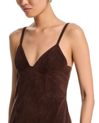 Estine Faux Suede Midi Dress - thumbnail 3