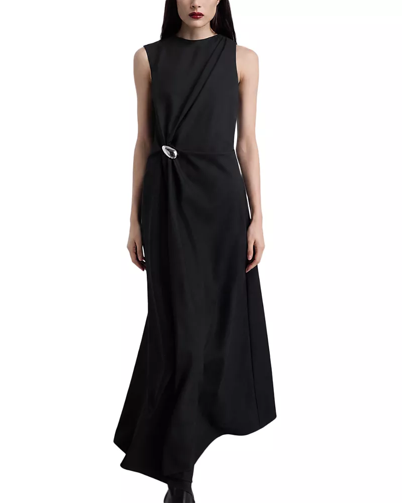 Kate Barton Odette Draped Midi Dress