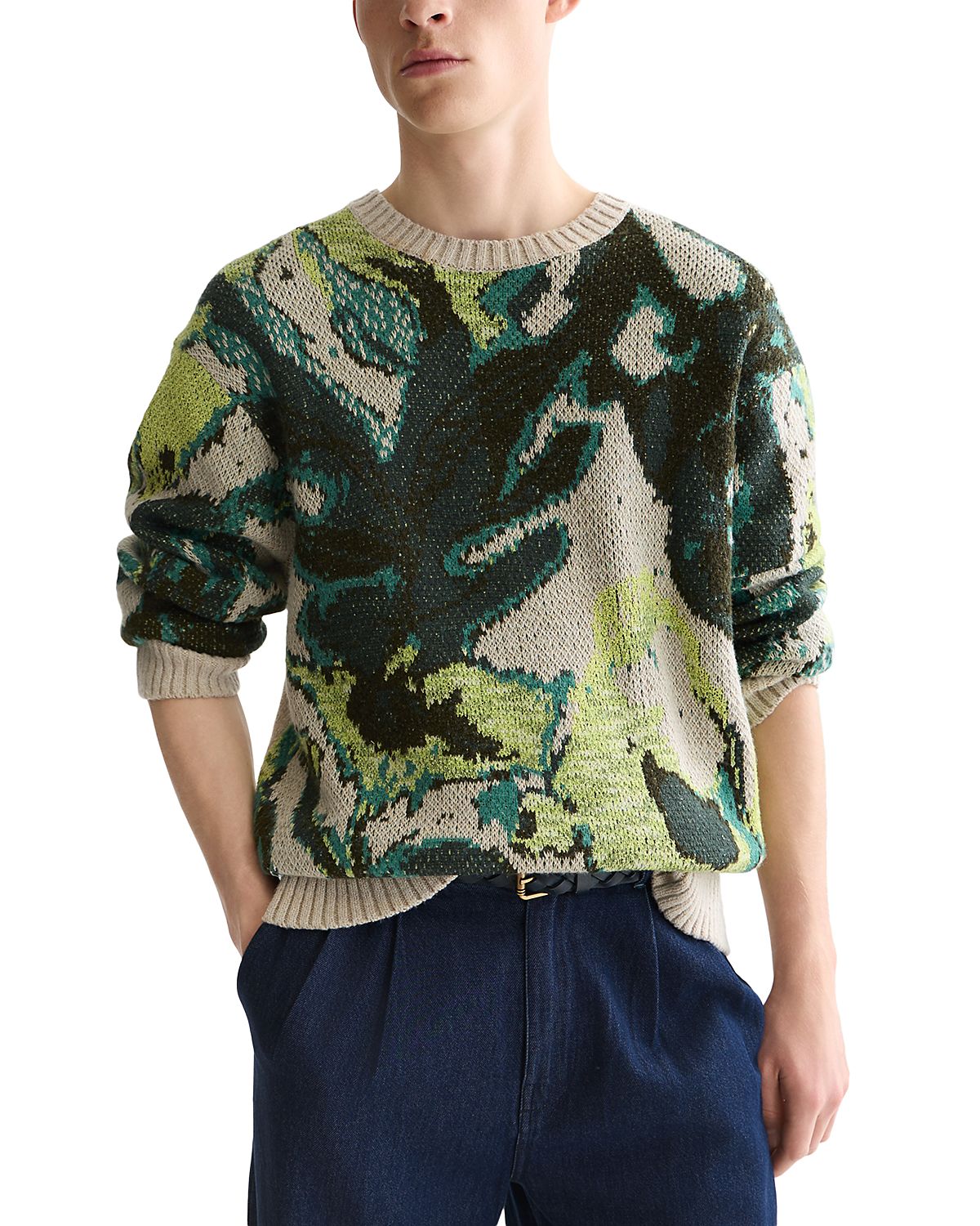 Scotch & Soda Watercolor Plant Sweater