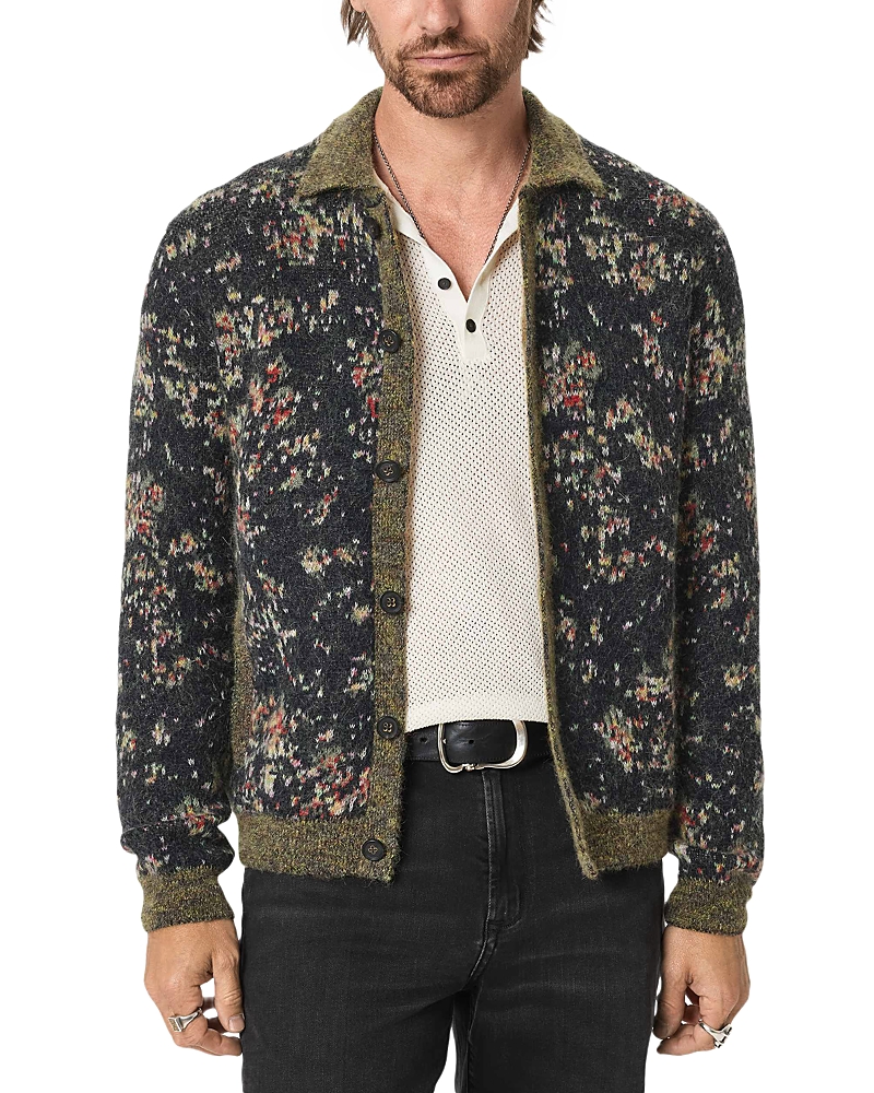 John Varvatos Giverny Floral Cardigan Sweater