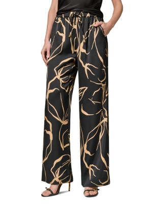 Printed Wide Leg Pants