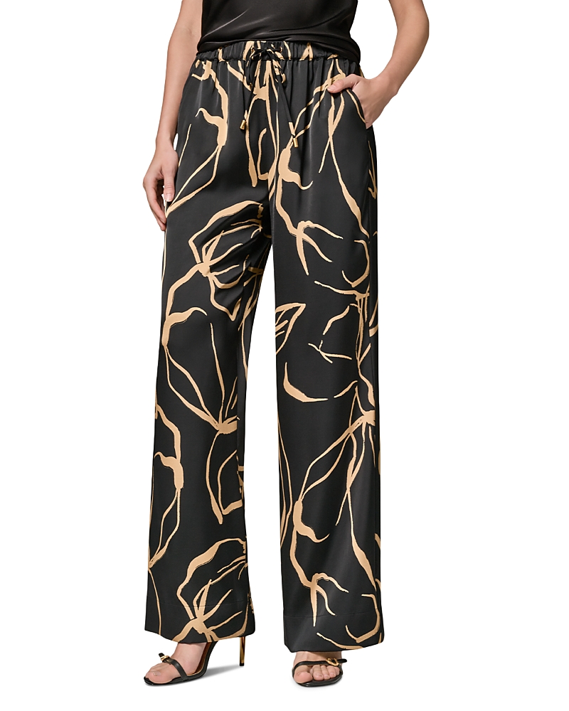 Donna Karan New York Printed Wide Leg Pants