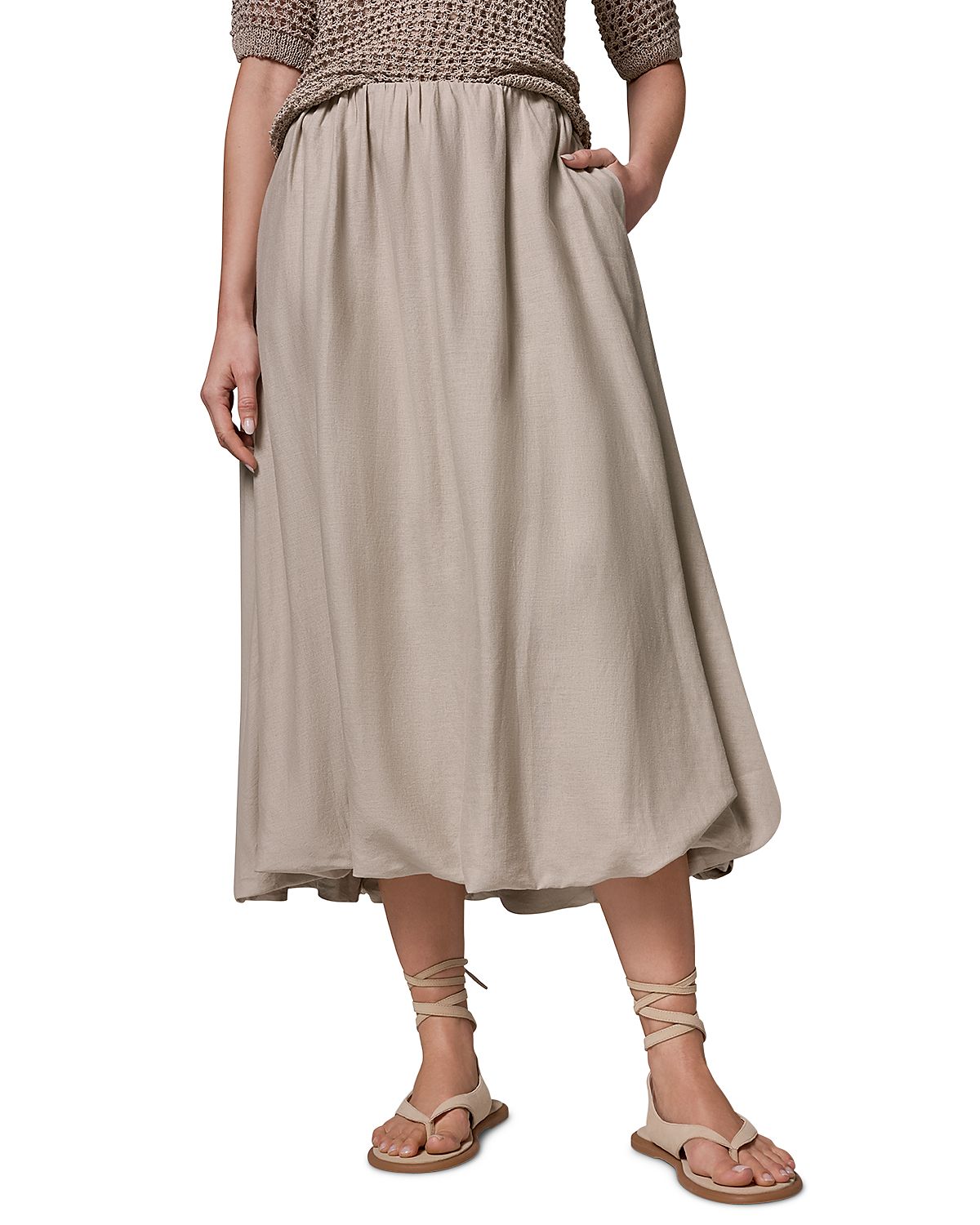 Donna Karan Packable Midi Bubble Skirt