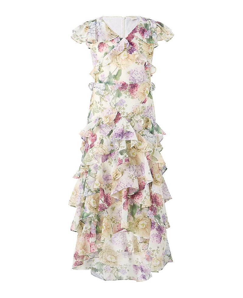 Marlo Kids Girls' Seraphina Frill Maxi Dress - Little Kid, Big Kid