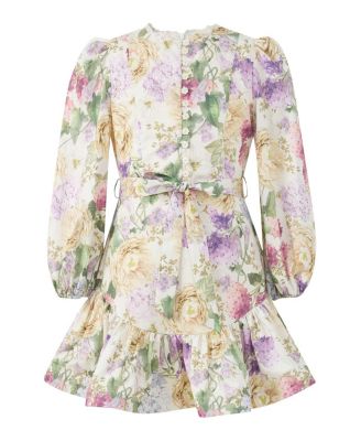  Girls' Seraphina Sleeve Cotton Mini Dress - Little Kid, Big Kid