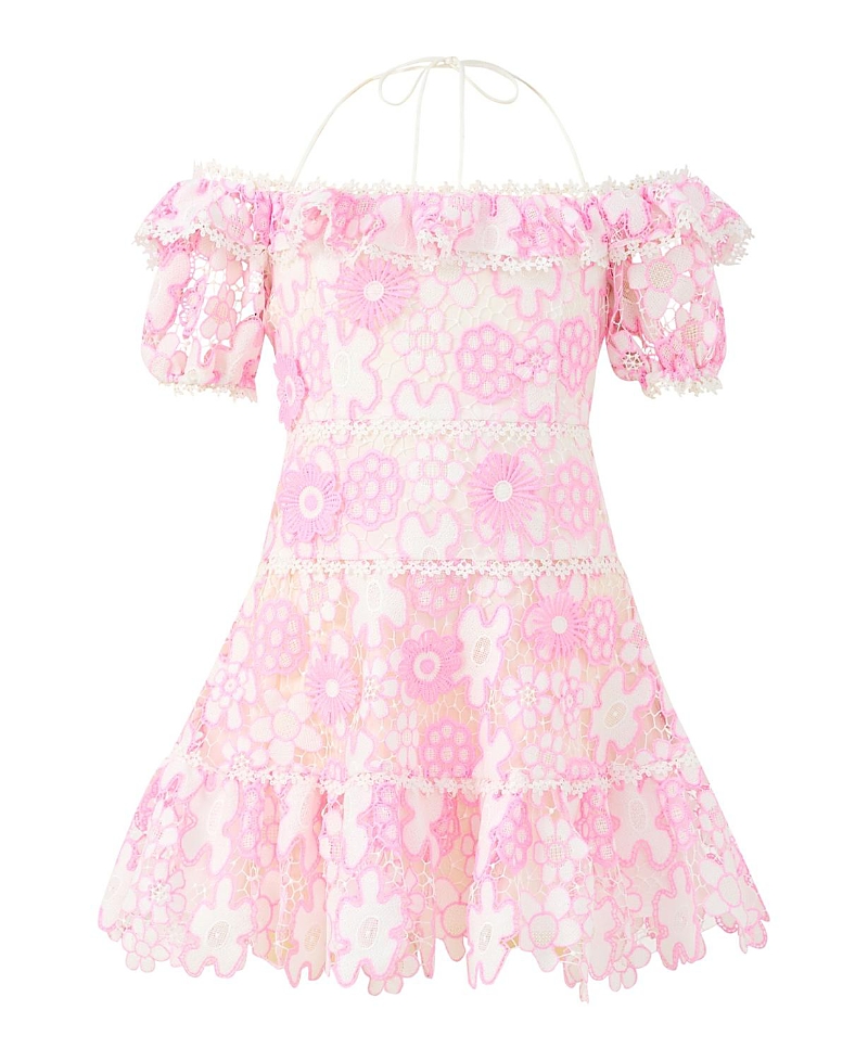 Marlo Kids Girls' Hayley Embroidered Mini Dress - Little Kid, Big Kid