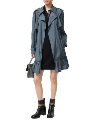 Short Silk Tillydrine Trench Coat