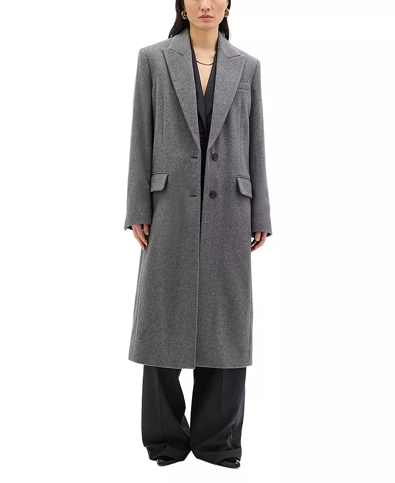 Another Tomorrow Cashmere Tailored Overcoat