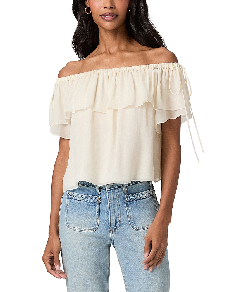 Paige Golden Off-the-Shoulder Top