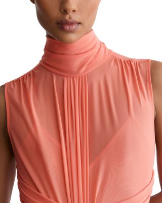Starla Ruched Mesh Maxi Dress - thumbnail 5