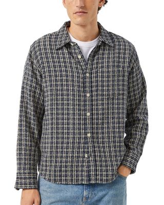 Reverse Tweed Snow Check Cotton Shirt