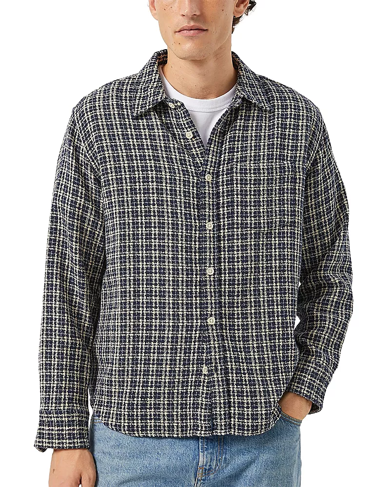 Corridor Reverse Tweed Snow Check Cotton Shirt