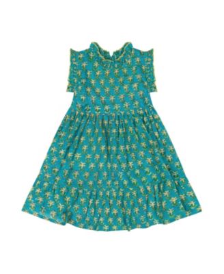 Mer St. Barth Girls' Ondine Ruffle Dress - Little Kid
