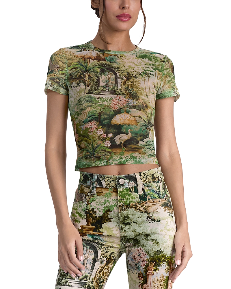 Alice And Olivia Tess Crewneck Tee