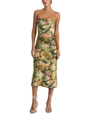 Ceresi Smocked Back Bandeau Top & Maeve Slip Skirt