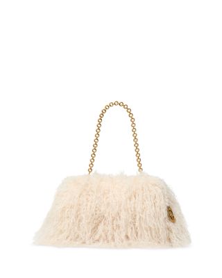 Goldie Cloud Faux Fur Frame Clutch