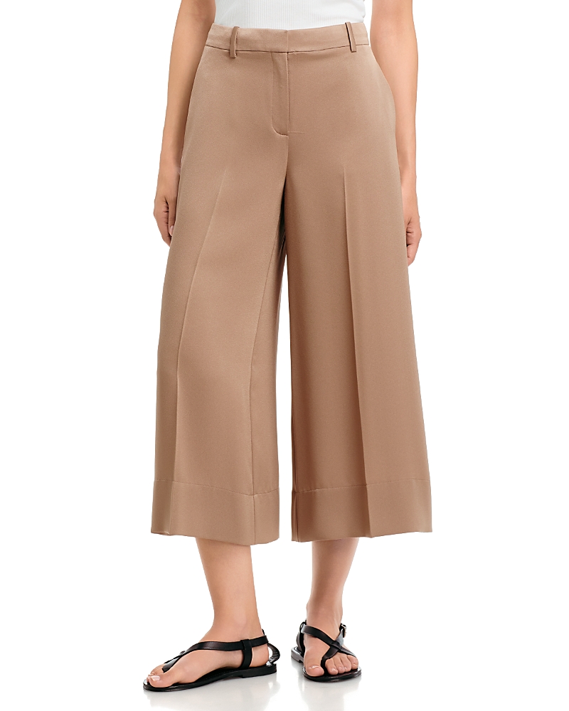 Theory Wide Leg Satin Culottes