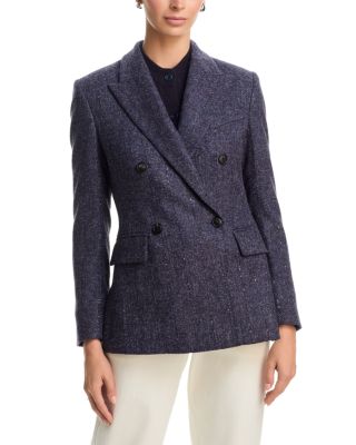 Double Breasted Peak Lapel Blazer