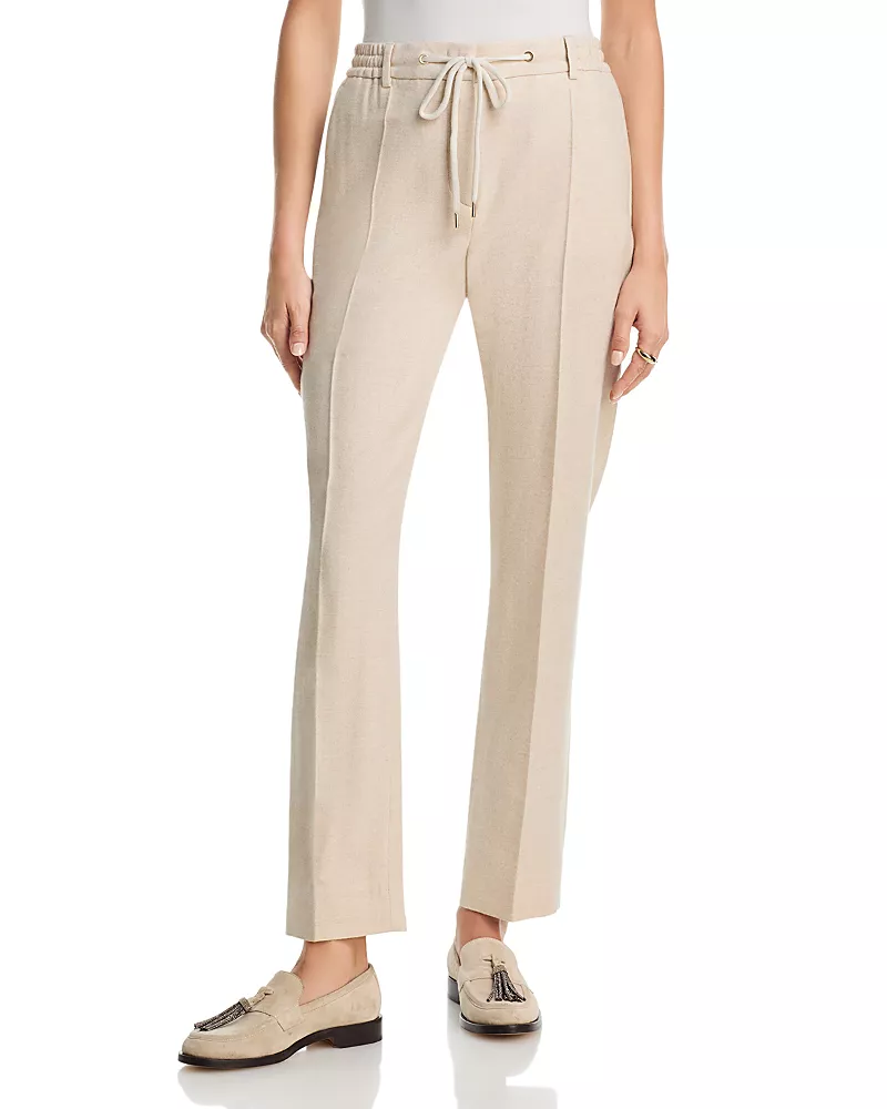 Eleventy Wool & Cashmere Drawstring Pants