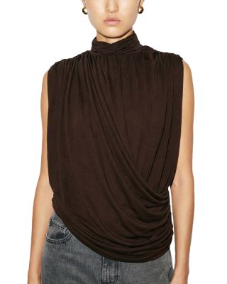 Sav Draped Sleeveless Top