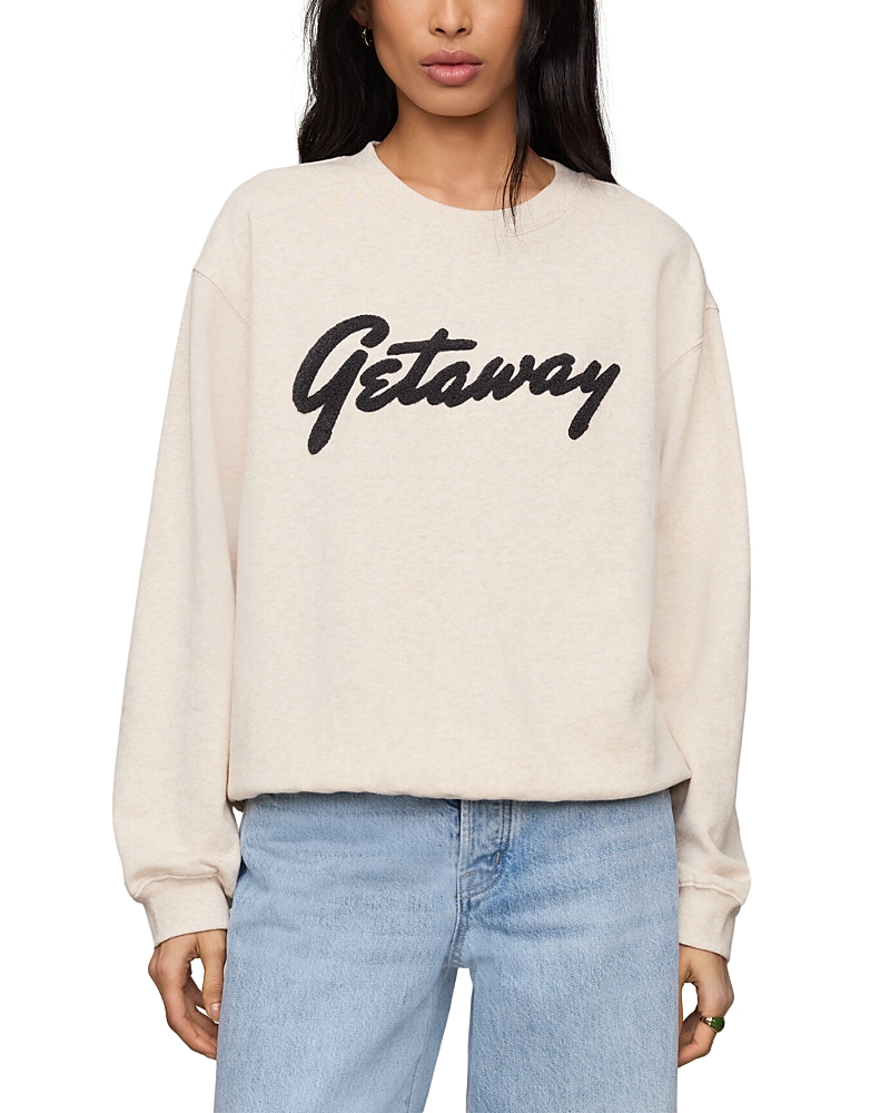 Z Supply Getaway Cotton Blend Boyfriend Sweatshirt