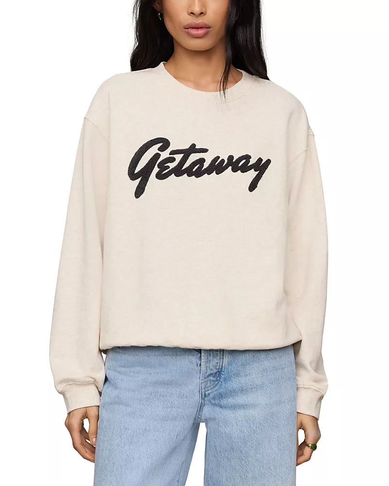 Z Supply Getaway Cotton Blend Boyfriend Sweatshirt