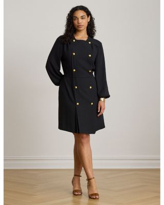 Double Breasted Georgette Dress - thumbnail 6