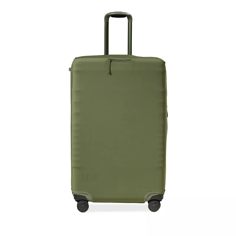 BEIS The Large Check In Luggage Cover in Olive