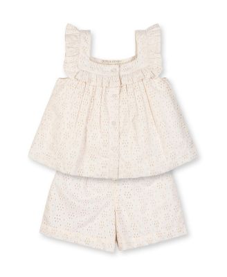  Girls' Organic Eyelet Tank and Short Set - Little Kid, Big Kid