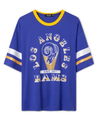  Women's NFL Los Angeles Rams Glitter Boxy Ringer
